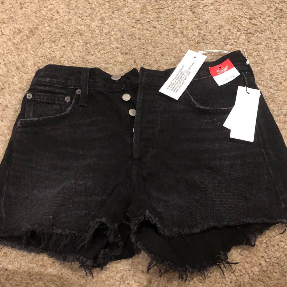 Dark gray Denim Forum Jean shorts